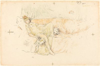 Drapert figur, liggende av James Abbott McNeill Whistler