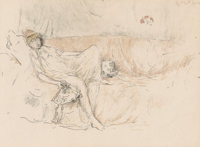 Drapert figur, liggende av James Abbott McNeill Whistler