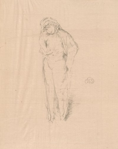 Drapert figur, stående av James Abbott McNeill Whistler