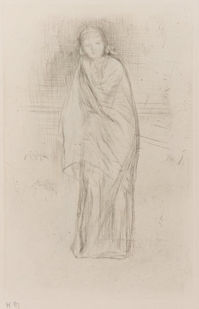 Drapert modell av James Abbott McNeill Whistler