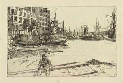 Eagle Wharf (Tyzac Whiteley og Co.) av James Abbott McNeill Whistler
