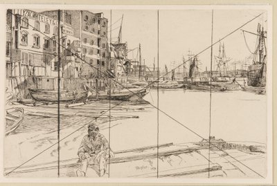 Eagle Wharf (Tyzac Whiteley og Co.) av James Abbott McNeill Whistler