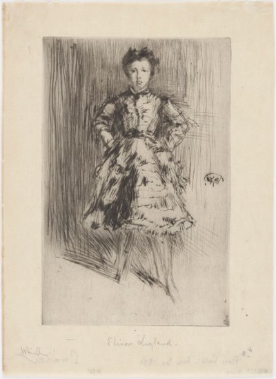 Elinor Leyland av James Abbott McNeill Whistler