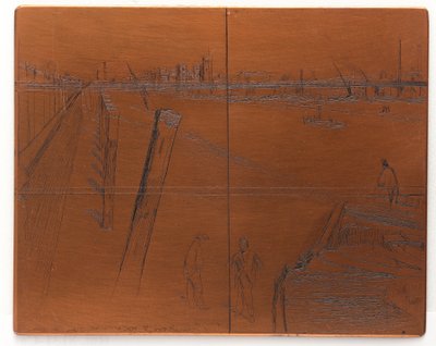 Etseplate: Millbank av James Abbott McNeill Whistler