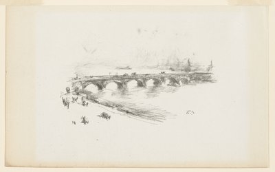 Kveld, Little Waterloo Bridge av James Abbott McNeill Whistler
