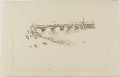 Kveld, Little Waterloo Bridge av James Abbott McNeill Whistler