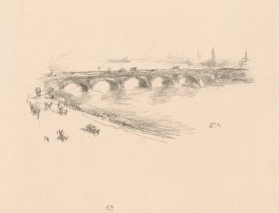 Kveld, Little Waterloo Bridge av James Abbott McNeill Whistler
