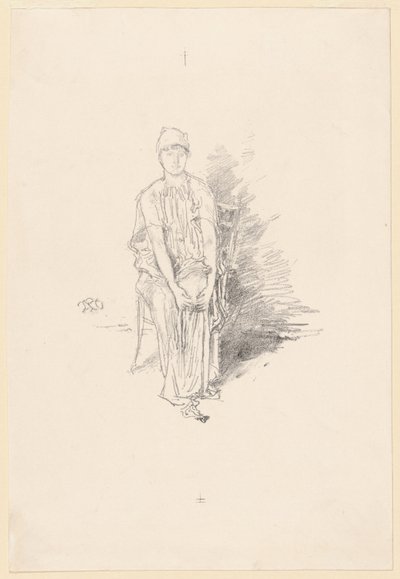 Figurstudie i farger av James Abbott McNeill Whistler