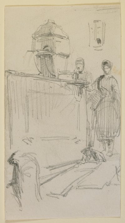 Figurer ved en fontene av James Abbott McNeill Whistler