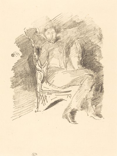 Firelight: Joseph Pennell, nr. 1 av James Abbott McNeill Whistler