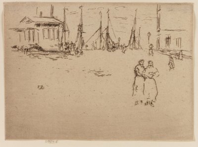Fiskekai, Oostende av James Abbott McNeill Whistler