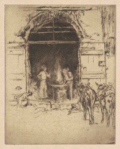 Flaming Forge av James Abbott McNeill Whistler