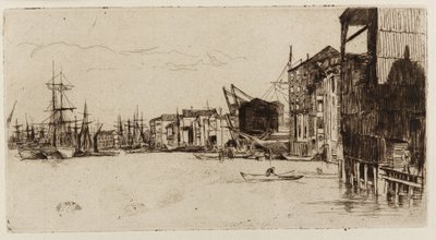 Free Trade Wharf av James Abbott McNeill Whistler