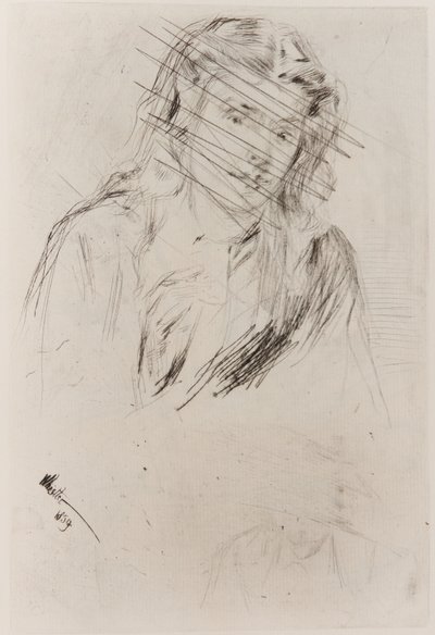 Fumettes bøyde hode av James Abbott McNeill Whistler