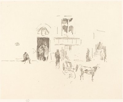 Gaiety Stage Door av James Abbott McNeill Whistler