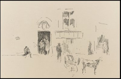 Gaiety Stage Door av James Abbott McNeill Whistler
