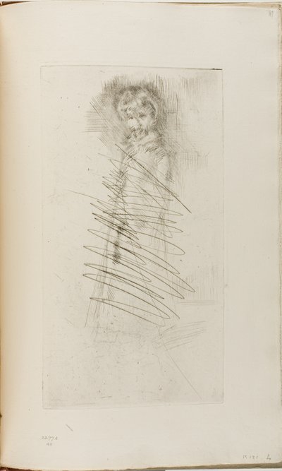 Jente stående av James Abbott McNeill Whistler