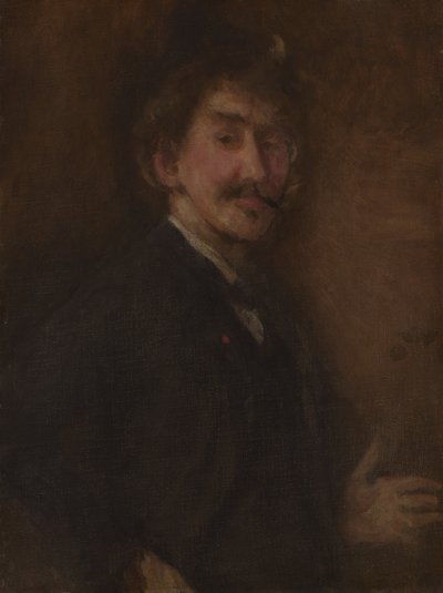 Gull og brunt: Selvportrett av James McNeill Whistler