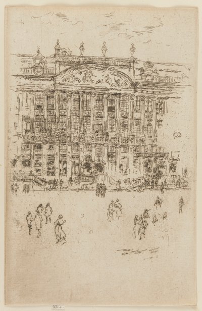 Grand' Place, Brussel av James Abbott McNeill Whistler