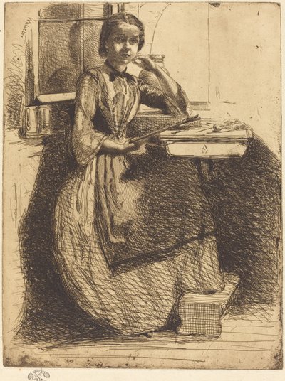 Gretchen på Heidelberg av James Abbott McNeill Whistler