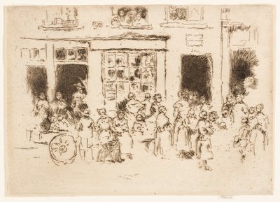 High Street, Brussel av James Abbott McNeill Whistler