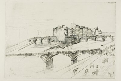Isle of the City, Paris av James Abbott McNeill Whistler