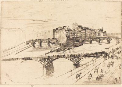 Isle of the Cite, Paris av James Abbott McNeill Whistler