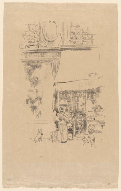 Fruitière av rue de Grenelle av James McNeill Whistler