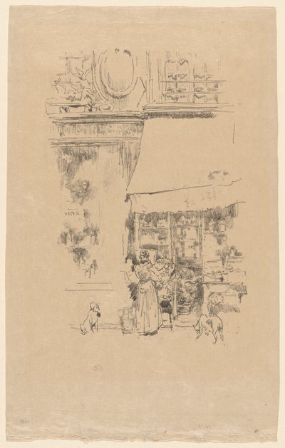 Fruitière av rue de Grenelle av James Abbott McNeill Whistler