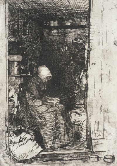 Den gamle kvinnen i filler av James McNeill Whistler