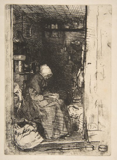Den gamle fille-kvinnen av James McNeill Whistler