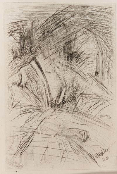 Dame i en lenestol av James Abbott McNeill Whistler