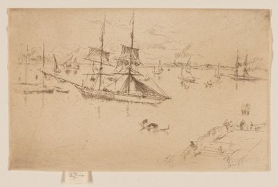 Lagune - Middag av James Abbott McNeill Whistler