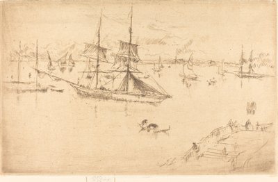Lagune: Middag av James Abbott McNeill Whistler
