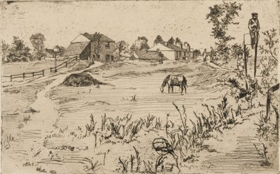 Landskap med hester av James Abbott McNeill Whistler