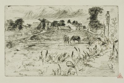 Landskap med hester av James Abbott McNeill Whistler