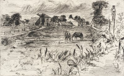Landskap med hester av James McNeill Whistler