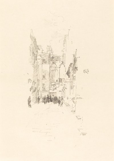 Little Court, Cloth Fair av James Abbott McNeill Whistler