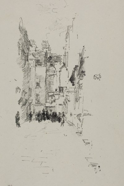 Little Court, Cloth Fair av James Abbott McNeill Whistler