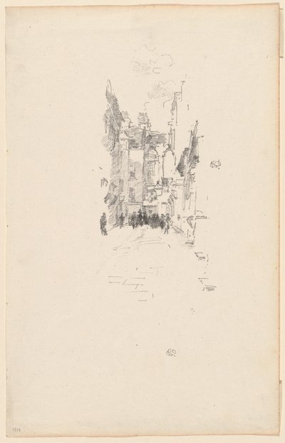 Little Court, Cloth Fair av James Abbott McNeill Whistler