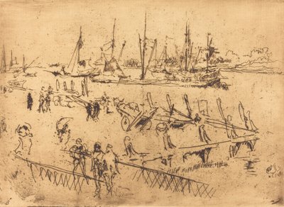 Lille Dordrecht av James Abbott McNeill Whistler