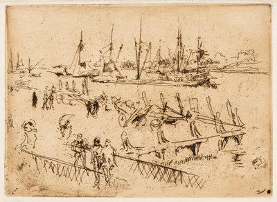 Lille Dordrecht av James Abbott McNeill Whistler