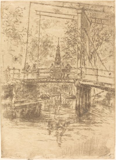 Lille vindebro, Amsterdam av James Abbott McNeill Whistler