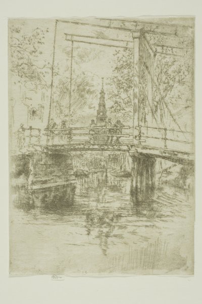 Lille vindebro, Amsterdam av James Abbott McNeill Whistler