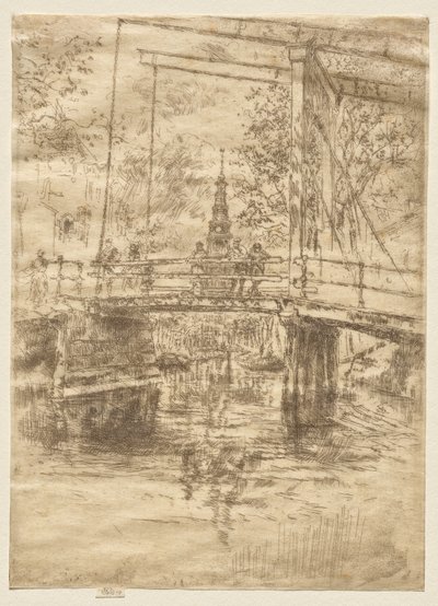 Liten vindebro, Amsterdam av James McNeill Whistler