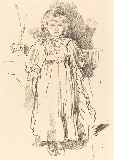 Lille Evelyn av James Abbott McNeill Whistler