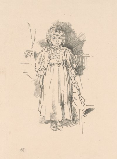 Lille Evelyn av James Abbott McNeill Whistler
