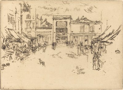 Lille markedsplass, turer av James Abbott McNeill Whistler
