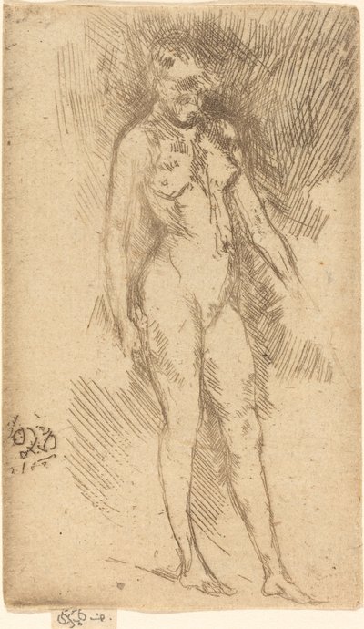 Liten nakenfigur av James Abbott McNeill Whistler