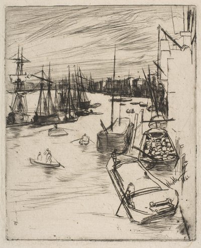 Little Wapping (Det lille Rotherhithe) av James McNeill Whistler
